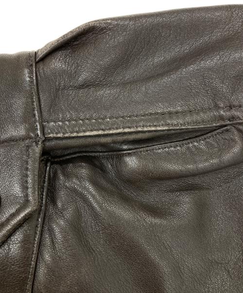 JOURNAL STANDARD（ジャーナルスタンダード）JOURNAL STANDARD (ジャーナルスタンダード) ラム ダッド レザーブルゾン ブラウン サイズ:Lの古着・服飾アイテム