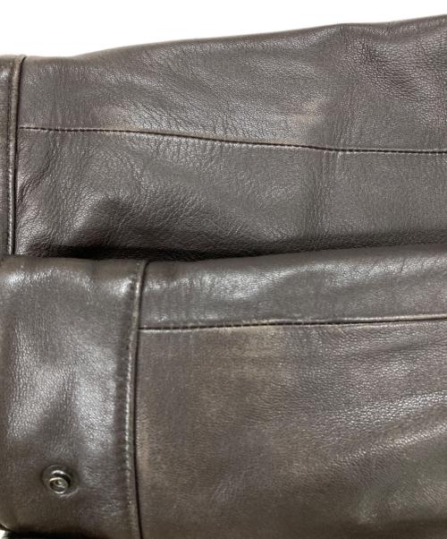 JOURNAL STANDARD（ジャーナルスタンダード）JOURNAL STANDARD (ジャーナルスタンダード) ラム ダッド レザーブルゾン ブラウン サイズ:Lの古着・服飾アイテム