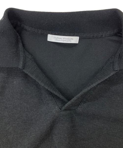 JOURNAL STANDARD（ジャーナルスタンダード）JOURNAL STANDARD (ジャーナルスタンダード) ダブル フェイス ニット スキッパー ブラック サイズ:Lの古着・服飾アイテム