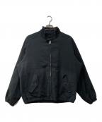FOLLフォル）の古着「soft doublecross harrington jacket/ハリントンジャケット」｜ブラック