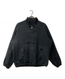 FOLL（フォル）の古着「soft doublecross harrington jacket/ハリントンジャケット」｜ブラック