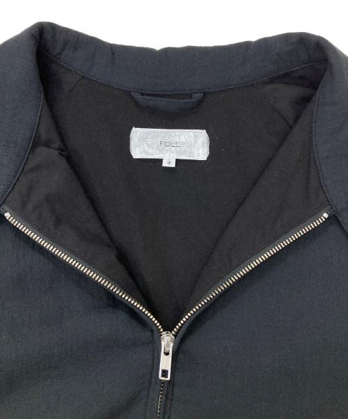 FOLL（フォル）FOLL (フォル) soft doublecross harrington jacket/ハリントンジャケット ブラック サイズ:3の古着・服飾アイテム
