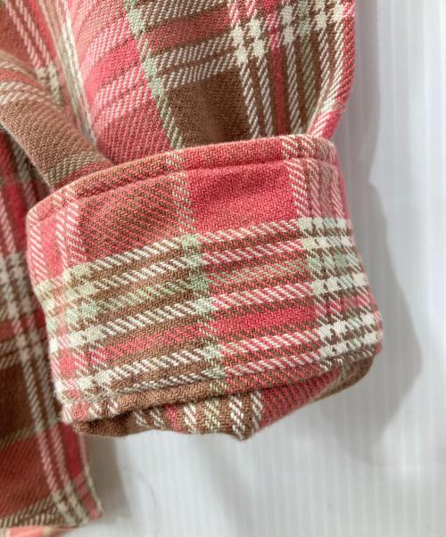 POLO RALPH LAUREN（ポロ・ラルフローレン）POLO RALPH LAUREN (ポロ・ラルフローレン) 90s/エルボーパッチチェックシャツ レッド サイズ:Lの古着・服飾アイテム