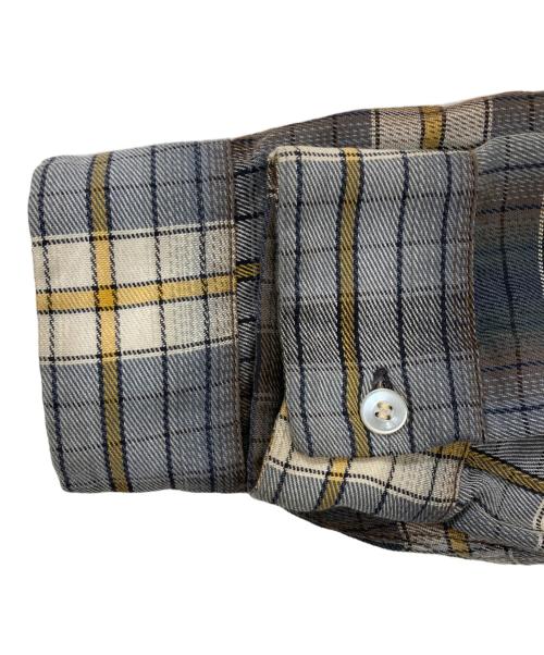 Manhattan（マンハッタン）Manhattan (マンハッタン) 60s/チェックシャツ グレー サイズ:Sの古着・服飾アイテム