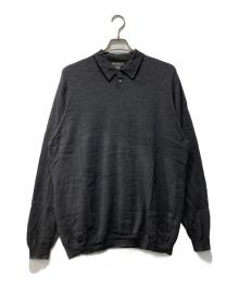 Eddie Bauer（エディーバウアー）の古着「ニットポロシャツ」｜グレー