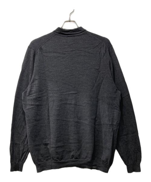 Eddie Bauer（エディーバウアー）Eddie Bauer (エディーバウアー) ニットポロシャツ グレー サイズ:XXLの古着・服飾アイテム