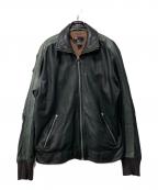 DIESELディーゼル）の古着「00s/レザージャケット」｜ブラック