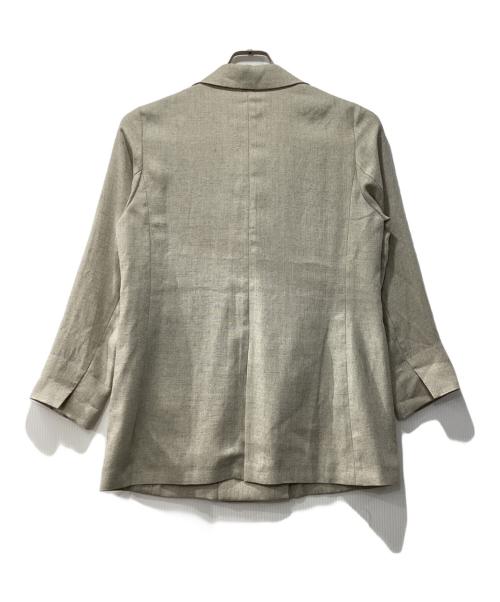 LAUTRE AMONT（ロートレアモン）LAUTRE AMONT (ロートレアモン) ダブルジャケット ベージュ サイズ:38の古着・服飾アイテム