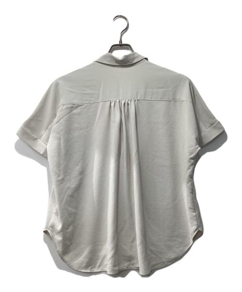 LAUTRE AMONT（ロートレアモン）LAUTRE AMONT (ロートレアモン) 【ラクする美人服】スキッパーブラウス ベージュ サイズ:38の古着・服飾アイテム
