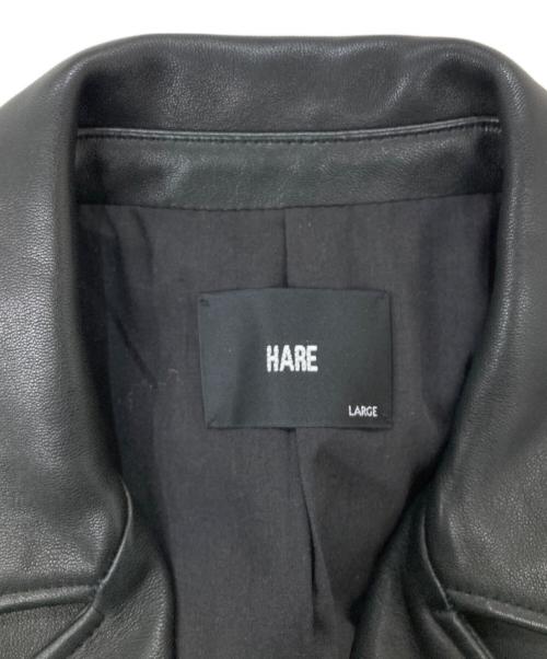 HARE（ハレ）HARE (ハレ) レザージャケット/ダブルライダースジャケット ブラック サイズ:Lの古着・服飾アイテム