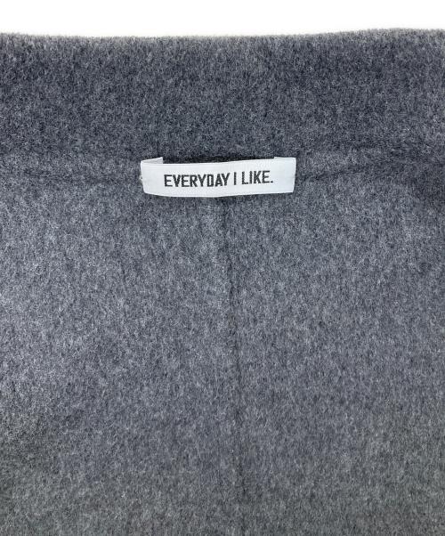 EVERYDAY I LIKE.（エヴリデイ アイ ライク）EVERYDAY I LIKE. (エヴリデイ アイ ライク) Oversized ガウンコート グレー サイズ:表記なしの古着・服飾アイテム