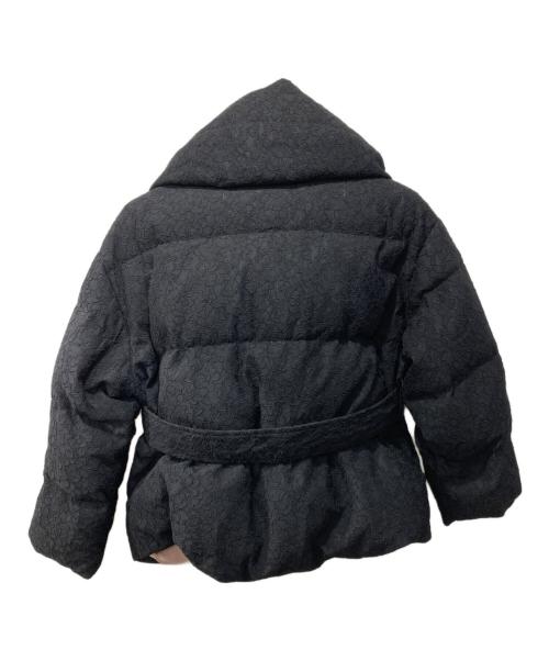 HER LIP TO（ハーリップトゥ）Her lip to (ハーリップトゥ) ダウンジャケット/Lace Shell Belted Down Jacket ブラック サイズ:Mの古着・服飾アイテム