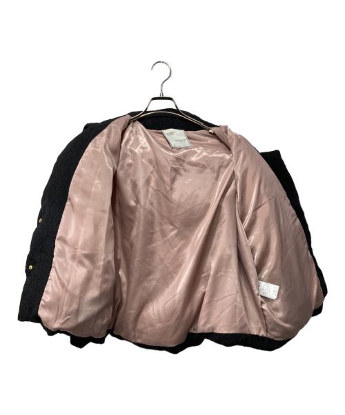 HER LIP TO（ハーリップトゥ）Her lip to (ハーリップトゥ) ダウンジャケット/Lace Shell Belted Down Jacket ブラック サイズ:Mの古着・服飾アイテム