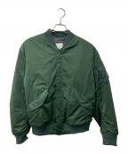 MONKEY TIMEモンキータイム）の古着「TR SATIN PADDED MA-1/ブルゾン」｜グリーン