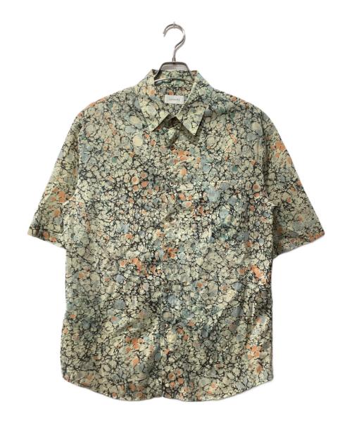 LEMAIRE（ルメール）LEMAIRE (ルメール) マーブルプリント半袖シャツ ベージュ サイズ:Sの古着・服飾アイテム