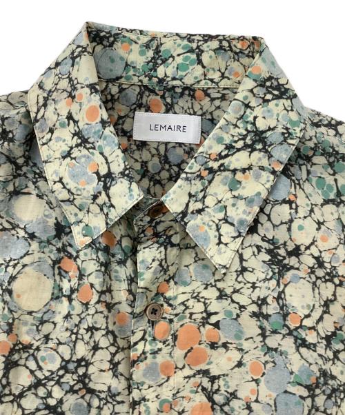 LEMAIRE（ルメール）LEMAIRE (ルメール) マーブルプリント半袖シャツ ベージュ サイズ:Sの古着・服飾アイテム