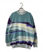 Graphpaperグラフペーパー）の古着「Jacquard Crew Neck」｜ブルー
