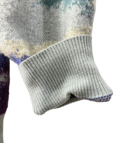 Graphpaper（グラフペーパー）Graphpaper (グラフペーパー) Jacquard Crew Neck ブルー サイズ:1の古着・服飾アイテム
