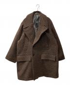 YOKEヨーク）の古着「DOUBLE BREASTED HALF COAT」｜ブラウン