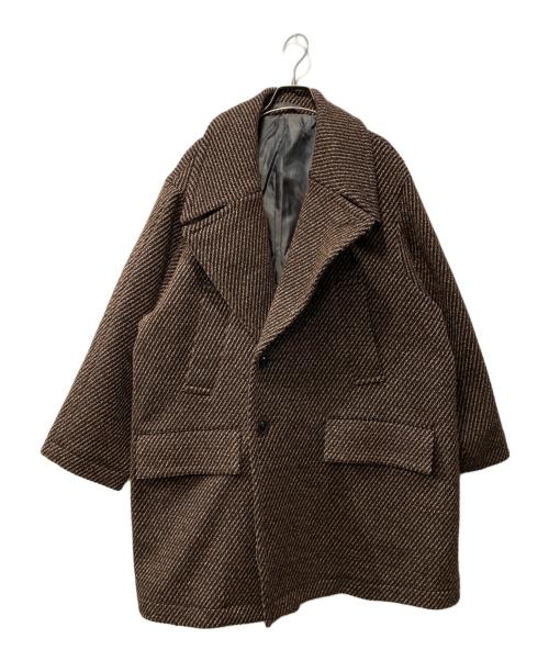YOKE（ヨーク）YOKE (ヨーク) DOUBLE BREASTED HALF COAT ブラウン サイズ:2の古着・服飾アイテム