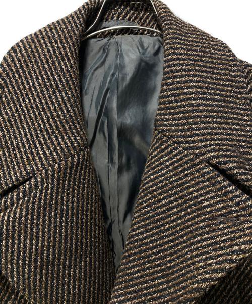 YOKE（ヨーク）YOKE (ヨーク) DOUBLE BREASTED HALF COAT ブラウン サイズ:2の古着・服飾アイテム