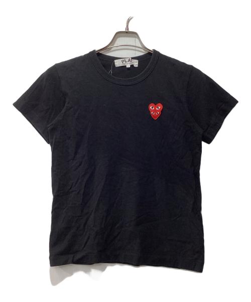PLAY COMME des GARCONS（プレイコムデギャルソン）PLAY COMME des GARCONS (プレイコムデギャルソン) ワンポイントロゴTシャツ ブラック サイズ:Lの古着・服飾アイテム