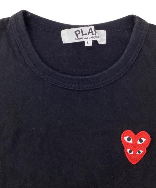 PLAY COMME des GARCONS（プレイコムデギャルソン）PLAY COMME des GARCONS (プレイコムデギャルソン) ワンポイントロゴTシャツ ブラック サイズ:Lの古着・服飾アイテム