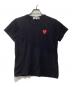 PLAY COMME des GARCONS（プレイコムデギャルソン）の古着「ワンポイントロゴTシャツ」｜ブラック