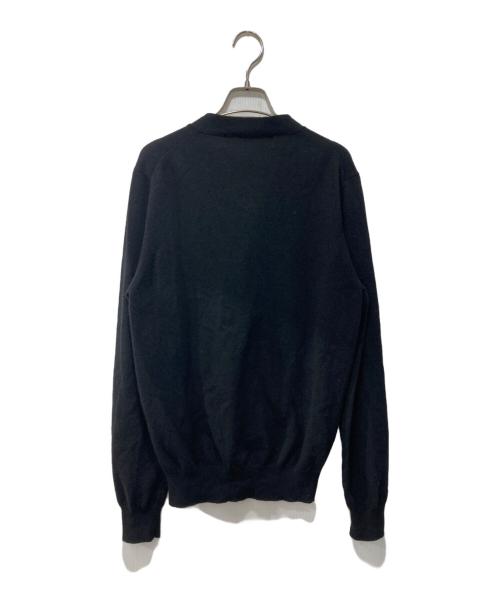 PLAY COMME des GARCONS（プレイコムデギャルソン）PLAY COMME des GARCONS (プレイコムデギャルソン) ハートワッペンウールカーディガン ブラック サイズ:Mの古着・服飾アイテム