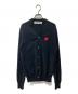 PLAY COMME des GARCONS（プレイコムデギャルソン）の古着「ハートワッペンウールカーディガン」｜ブラック