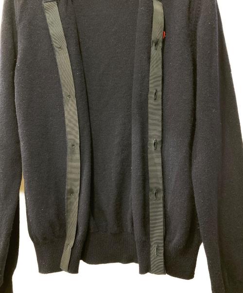 PLAY COMME des GARCONS（プレイコムデギャルソン）PLAY COMME des GARCONS (プレイコムデギャルソン) ハートワッペンクルーネックカーディガン ネイビー サイズ:Lの古着・服飾アイテム