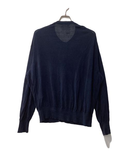 FOLL（フォル）FOLL (フォル) summer linen wardrobe cardigan/カーディガン ネイビー サイズ:3の古着・服飾アイテム