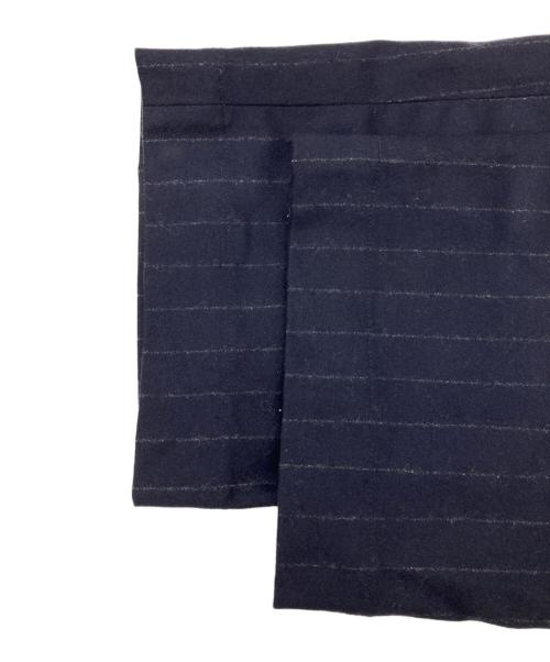 FOLL（フォル）FOLL (フォル) wool cashmere stripe everyday trouser ネイビー サイズ:3の古着・服飾アイテム