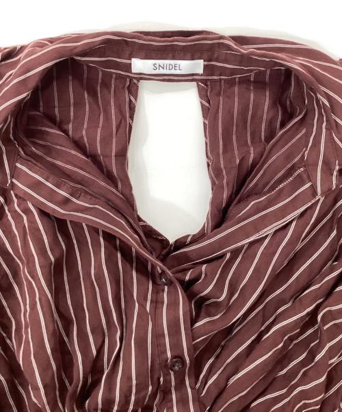 Snidel（スナイデル）Snidel (スナイデル) ノースリイレヘムシャツワンピ ブラウン サイズ:1の古着・服飾アイテム