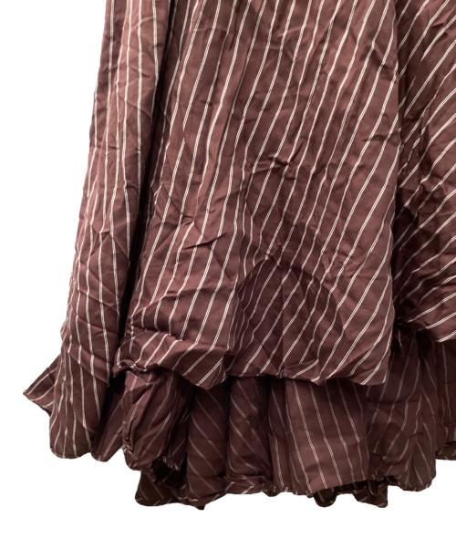 Snidel（スナイデル）Snidel (スナイデル) ノースリイレヘムシャツワンピ ブラウン サイズ:1の古着・服飾アイテム