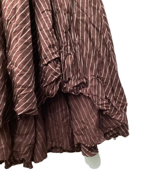 Snidel（スナイデル）Snidel (スナイデル) ノースリイレヘムシャツワンピ ブラウン サイズ:1の古着・服飾アイテム