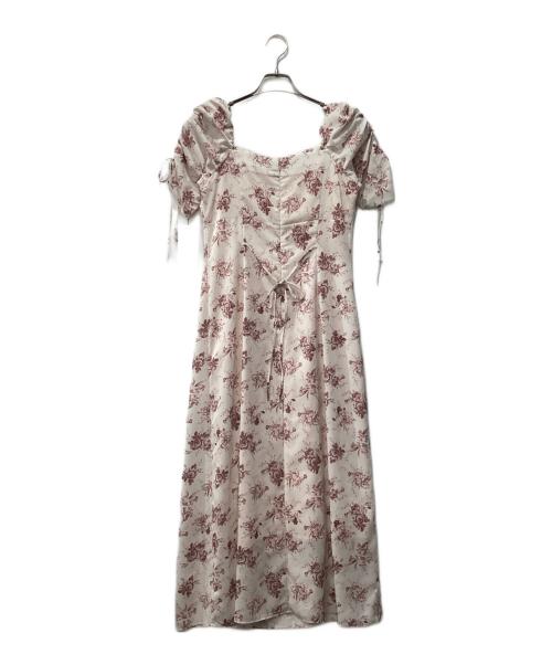 Snidel（スナイデル）Snidel (スナイデル) ROSEプリントワンピース ピンク サイズ:2の古着・服飾アイテム