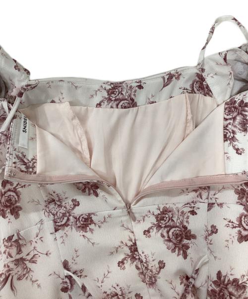 Snidel（スナイデル）Snidel (スナイデル) ROSEプリントワンピース ピンク サイズ:2の古着・服飾アイテム