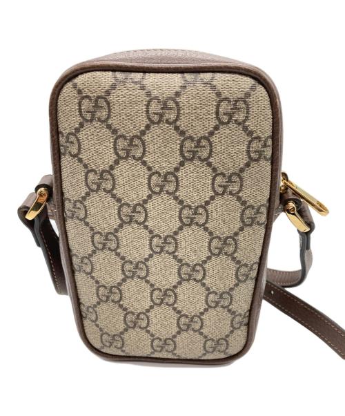 GUCCI（グッチ）GUCCI (グッチ) フィディア ミニポシェット/GGスプリーム ブラウンの古着・服飾アイテム