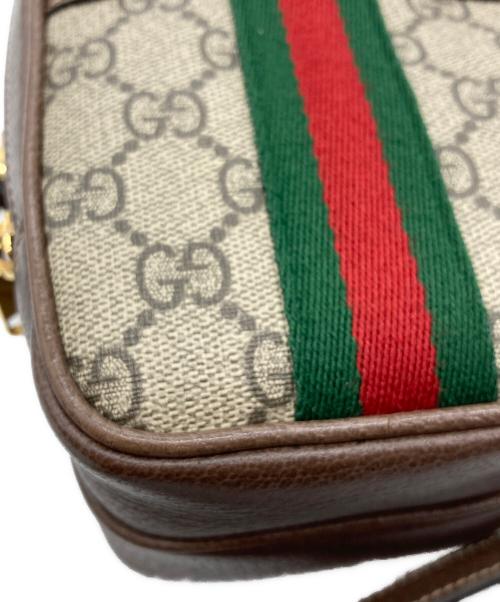 GUCCI（グッチ）GUCCI (グッチ) フィディア ミニポシェット/GGスプリーム ブラウンの古着・服飾アイテム