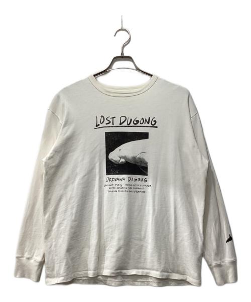 beautiful people（ビューティフルピープル）beautiful people (ビューティフルピープル) feels suvin jersey print long T/ロングスリーブカットソー ホワイト サイズ:38の古着・服飾アイテム