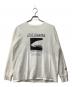 beautiful people（ビューティフルピープル）の古着「feels suvin jersey print long T/ロングスリーブカットソー」｜ホワイト