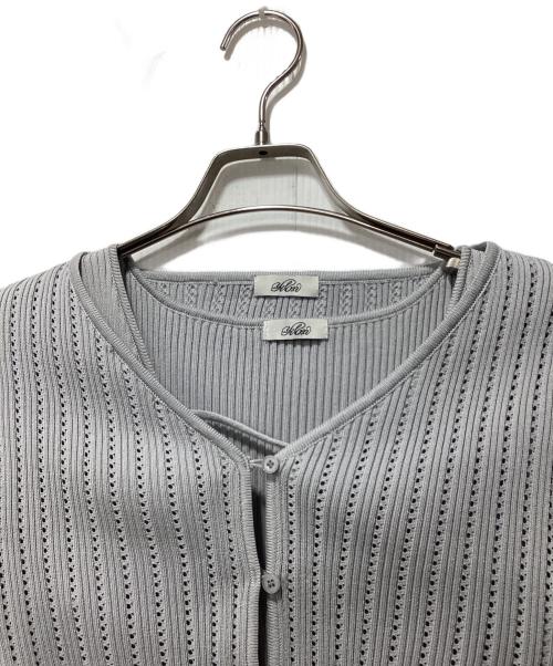 YILON（イロン）YILON (イロン) RIBBON FEMME KNIT SET/ニットセットアップ グレー サイズ:Fの古着・服飾アイテム