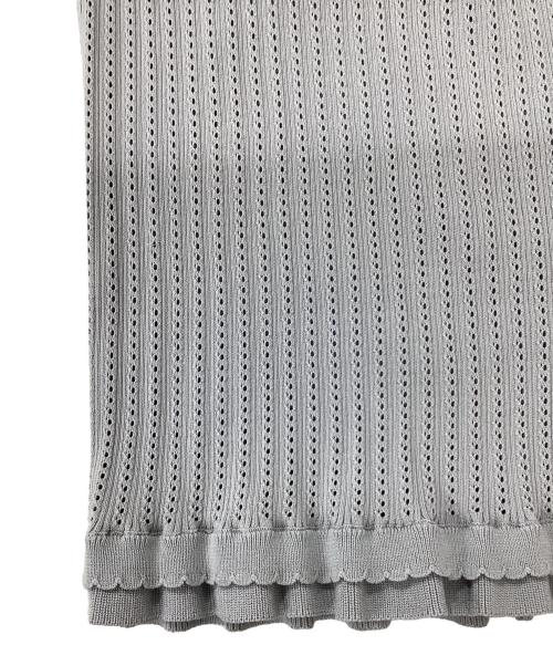 YILON（イロン）YILON (イロン) RIBBON FEMME KNIT SET/ニットセットアップ グレー サイズ:Fの古着・服飾アイテム
