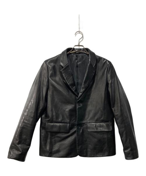 BEAMS（ビームス）BEAMS (ビームス) カウレザージャケット ブラック サイズ:Mの古着・服飾アイテム