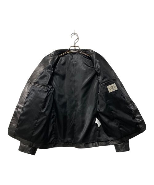 BEAMS（ビームス）BEAMS (ビームス) カウレザージャケット ブラック サイズ:Mの古着・服飾アイテム