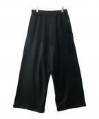 DAIRIKUダイリク）の古着「スウェットパンツ/Silk-Cotton Wide Sweat Pants」｜ブラック