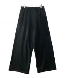 DAIRIKU（ダイリク）の古着「スウェットパンツ/Silk-Cotton Wide Sweat Pants」｜ブラック