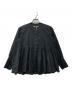 ne quittez pas（ヌキテパ）の古着「Cotton Organza Tuck Blouse/ブラウス」｜ブラック