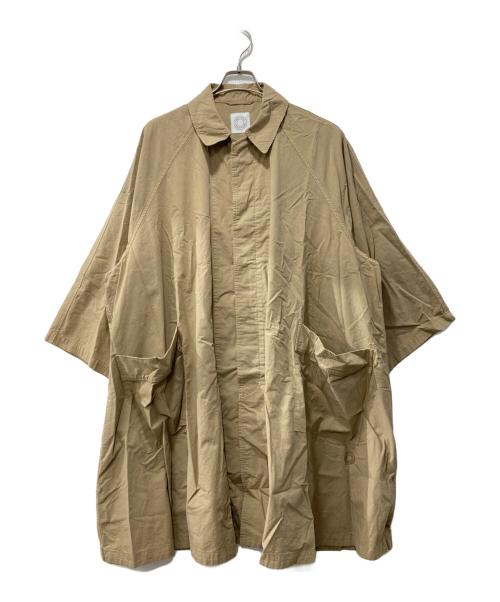 ORCIVAL（オーシバル）ORCIVAL (オーシバル) ガーメントダイ コットン Aライン ラグランコート ブラウン サイズ:SIZE1の古着・服飾アイテム